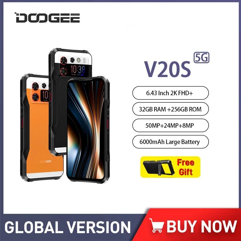 DOOGEE V20S 5G  Ʈ, ȵ̵ 13, AMOLED  ÷ ޴, 12GB + 256GB, 50MP + 24MP, ߰ ð ī޶ ޴
